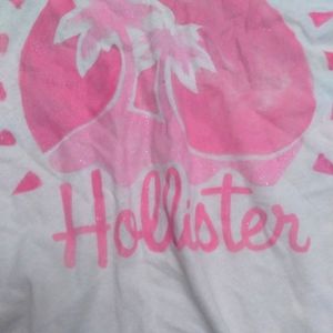 Women's Hollister graphic tee lg